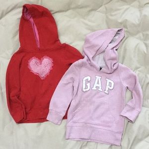 2 Baby Gap hooded sweatshirts